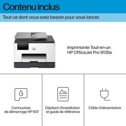 Imprimante HP OfficeJet Pro 9135e Tout-en-un Couleur Recto Verso, 6 mo