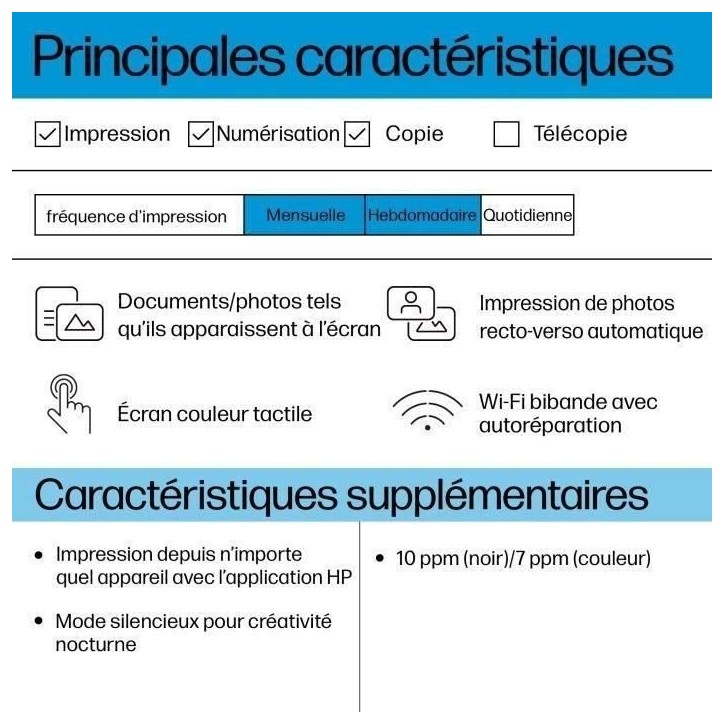 Imprimante tout-en-un HP Envy 6110e Jet d'encre couleur - Copie Scan - 3 mois d'Instant ink inclus avec HP+ Imprimante tout-en-un HP Envy 6110e Jet d'encre couleur - Copie Scan - 3 mois d'Instant ink inclus avec HP+
