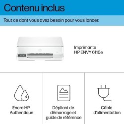Imprimante tout-en-un HP Envy 6110e Jet d'encre couleur - Copie Scan -