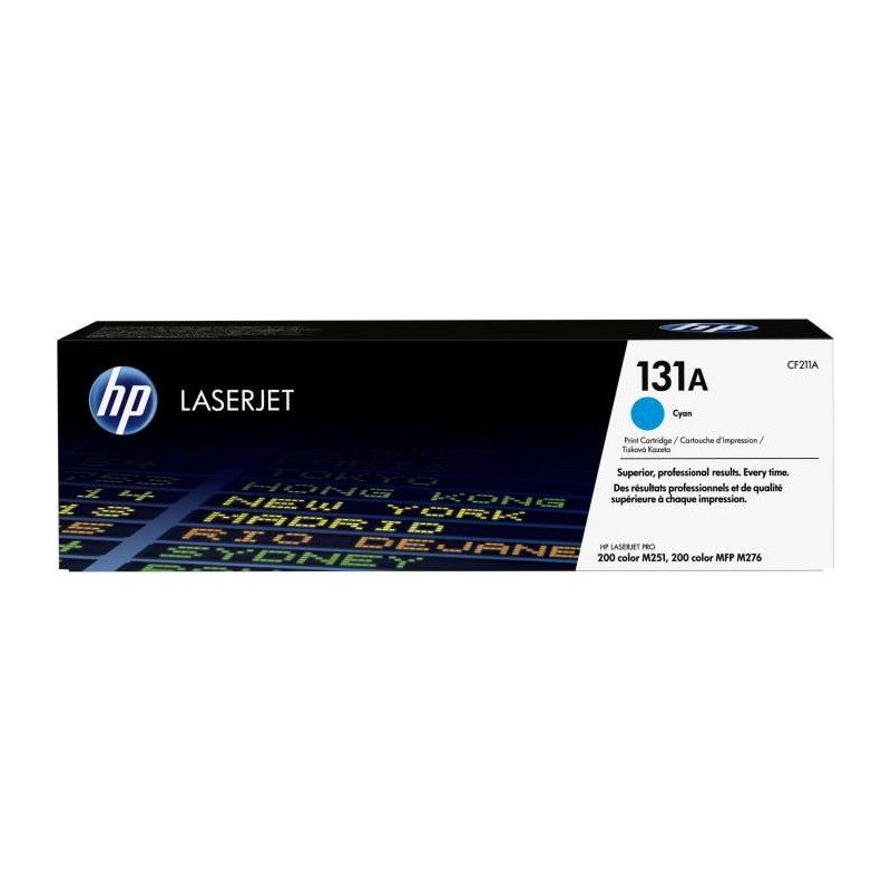 Cartouche Toner Authentique HP Cyan 131A CF211A - Pour LaserJet Pro M2 Cartouche Toner Authentique HP Cyan 131A CF211A - Pour LaserJet Pro M2
