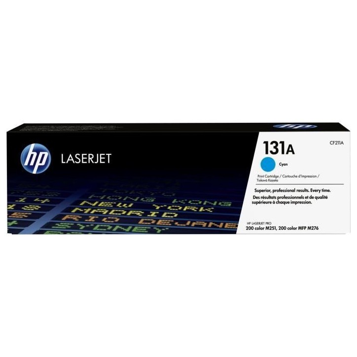 Cartouche Toner Authentique HP Cyan 131A CF211A - Pour LaserJet Pro M251/M276 Cartouche Toner Authentique HP Cyan 131A CF211A - Pour LaserJet Pro M251/M276