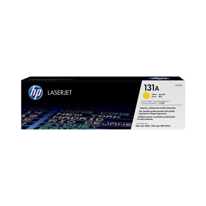 Cartouche de toner jaune HP 131A authentique pour LaserJet Pro 200 Color M251/M276 Cartouche de toner jaune HP 131A authentique pour LaserJet Pro 200 Color M251/M276
