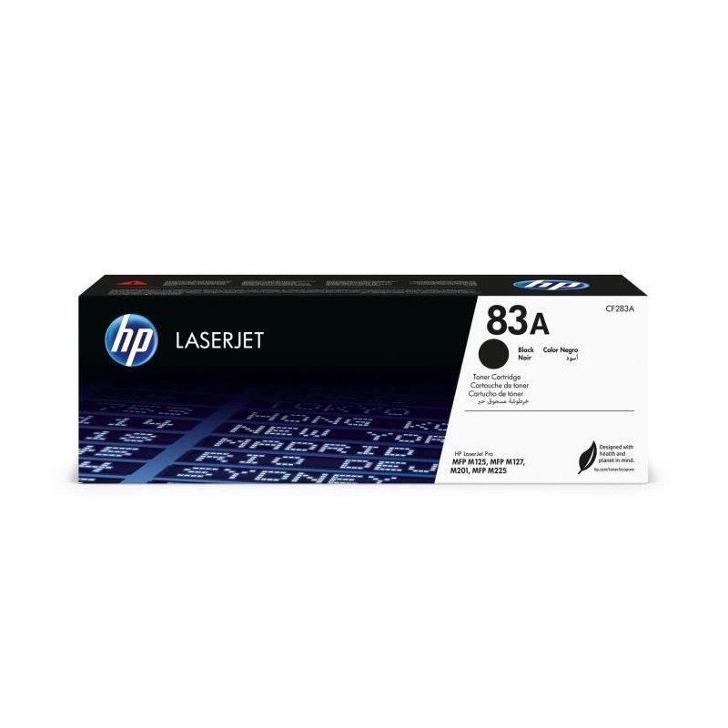 Cartouche de toner noir LaserJet authentique HP 83A - HP LaserJet Pro Cartouche de toner noir LaserJet authentique HP 83A - HP LaserJet Pro