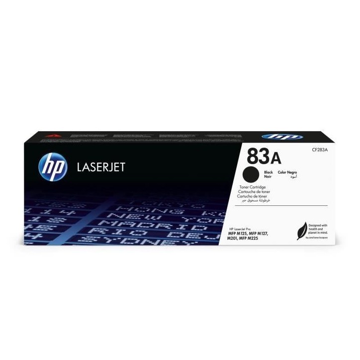 Cartouche de toner noir LaserJet authentique HP 83A - HP LaserJet Pro MFP M127 et M125 Cartouche de toner noir LaserJet authentique HP 83A - HP LaserJet Pro MFP M127 et M125