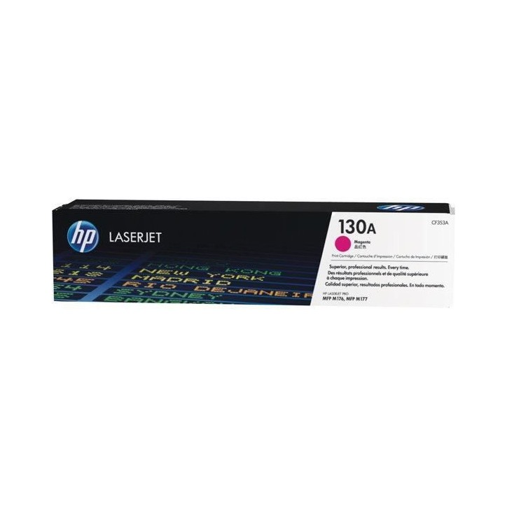 Cartouche de toner magenta HP 130A authentique pour HP Color LaserJet Pro MFP M176n/177 fw Cartouche de toner magenta HP 130A authentique pour HP Color LaserJet Pro MFP M176n/177 fw