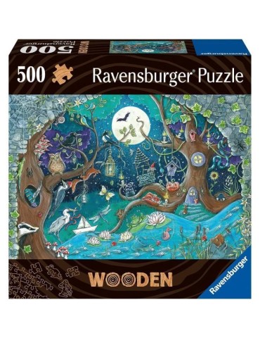 Puzzle en bois - Ravensburger - Foret fantastique - 500 pieces - Qualité premium