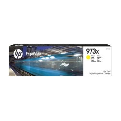 HP 973X Cartouche d'encre jaune PageWide grande capacité authentique