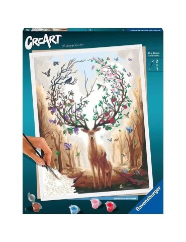 CreArt 30x40 cm - Magic deer - Série B Numéro d'art - 00020273 - Des 12 ans