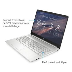 PC Portable HP 15s-eq2090nf - Windows 11 - 15,6 FHD - Ryzen 7-5700U -