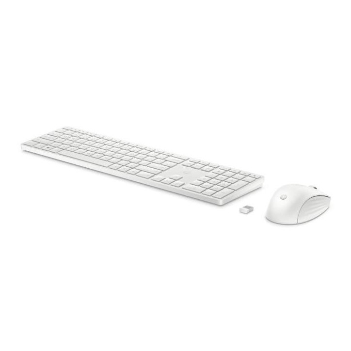 Ensemble Clavier Souris sans fil HP 650 - AZERTY - Blanc Ensemble Clavier Souris sans fil HP 650 - AZERTY - Blanc