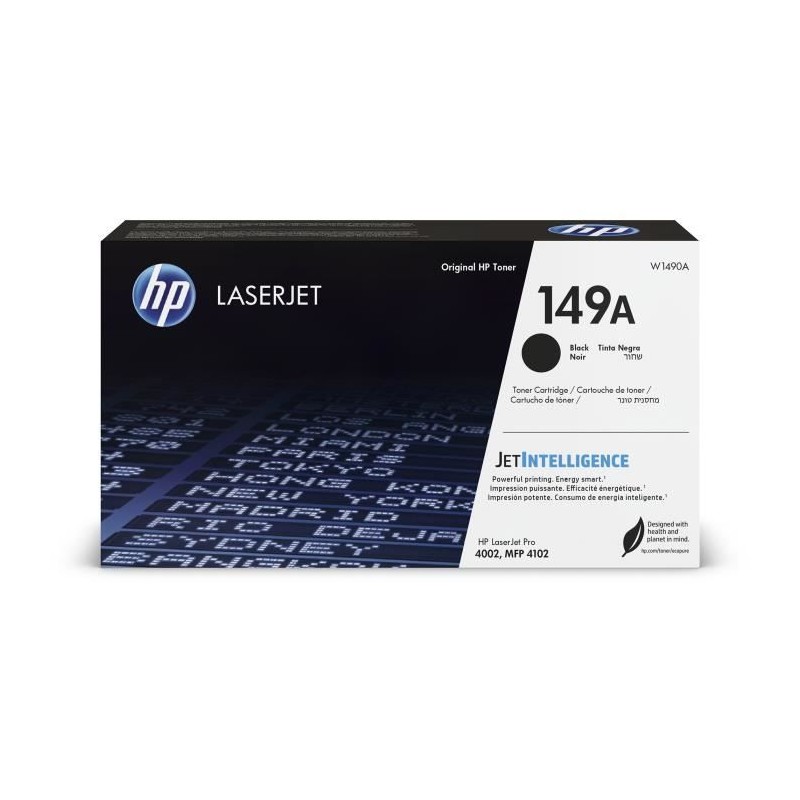 Cartouche de Toner HP 149A Noire Authentique (W1490A) pour HP LaserJet Cartouche de Toner HP 149A Noire Authentique (W1490A) pour HP LaserJet