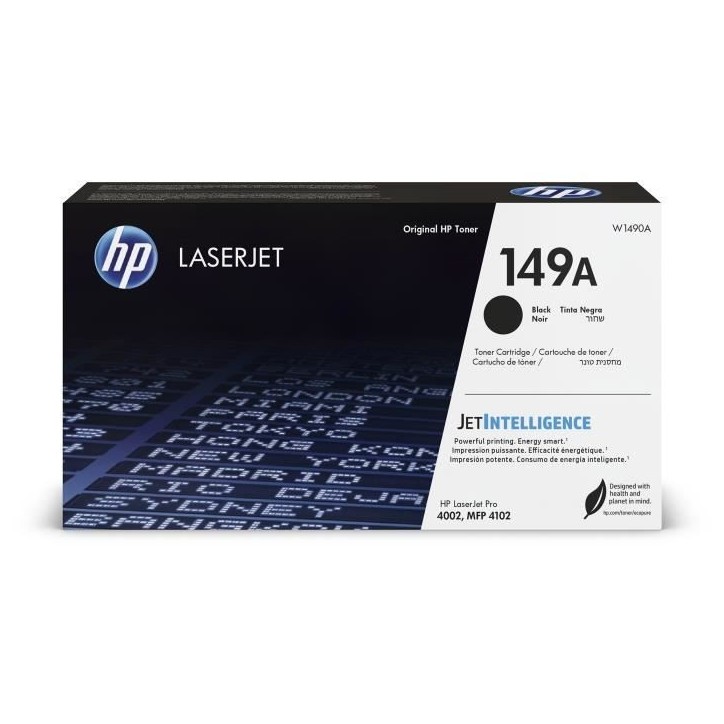Cartouche de Toner HP 149A Noire Authentique (W1490A) pour HP LaserJet Pro 4002 / 4102 / MFP 4102 / 4002 / 4102 Cartouche de Toner HP 149A Noire Authentique (W1490A) pour HP LaserJet Pro 4002 / 4102 / MFP 4102 / 4002 / 4102