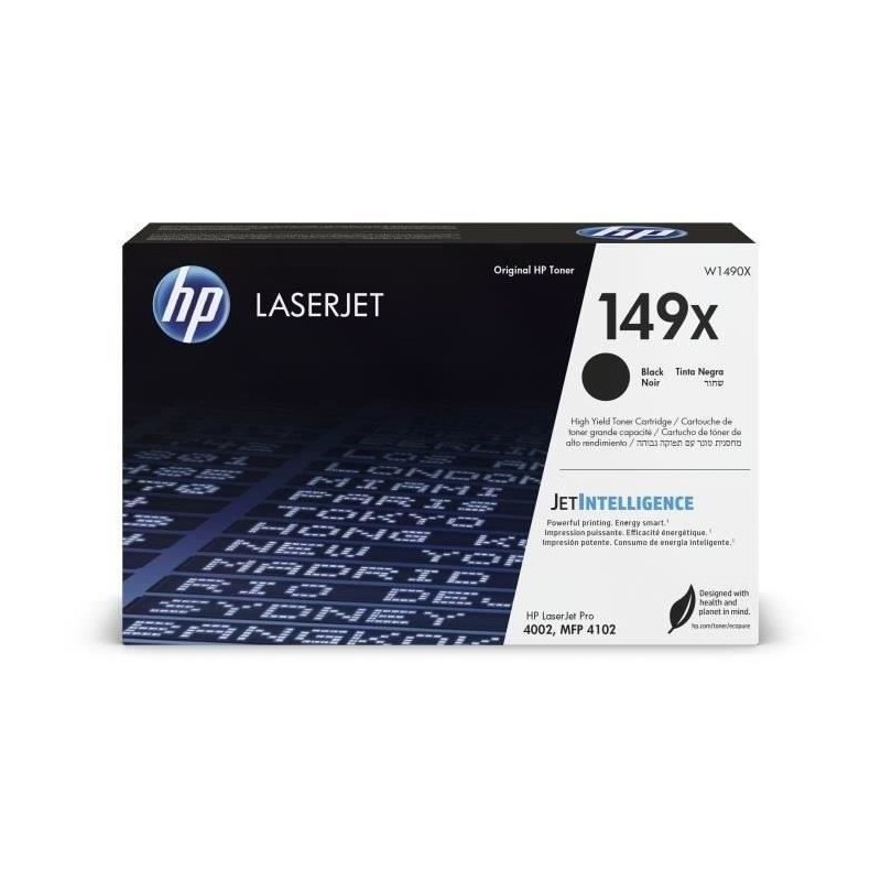 Cartouche de Toner Noir HP 149X (W1490X) authentique grande capacité Cartouche de Toner Noir HP 149X (W1490X) authentique grande capacité