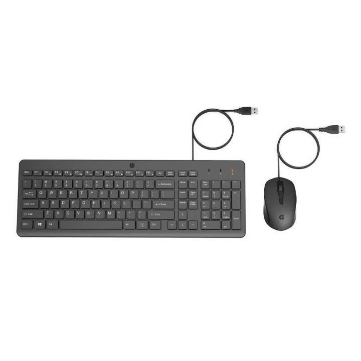 Ensemble Clavier Souris filaires HP 150 - AZERTY