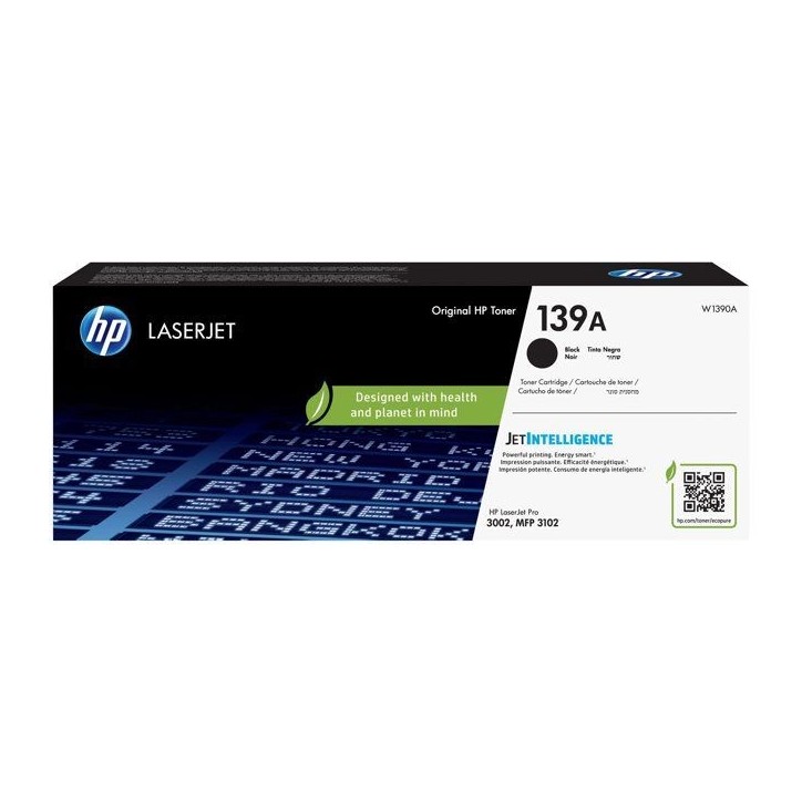 Cartouche de Toner - HP - 139A - Noir - 1500 pages - Technologie HP Jet Intelligence Cartouche de Toner - HP - 139A - Noir - 1500 pages - Technologie HP Jet Intelligence