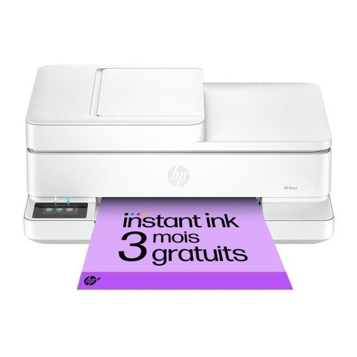 Imprimante tout-en-un HP Envy 6530e Jet d'encre couleur - Copie Scan - 3 mois d'Instant ink inclus avec HP+