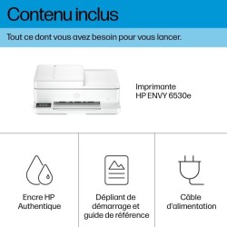 Imprimante tout-en-un HP Envy 6530e Jet d'encre couleur - Copie Scan -