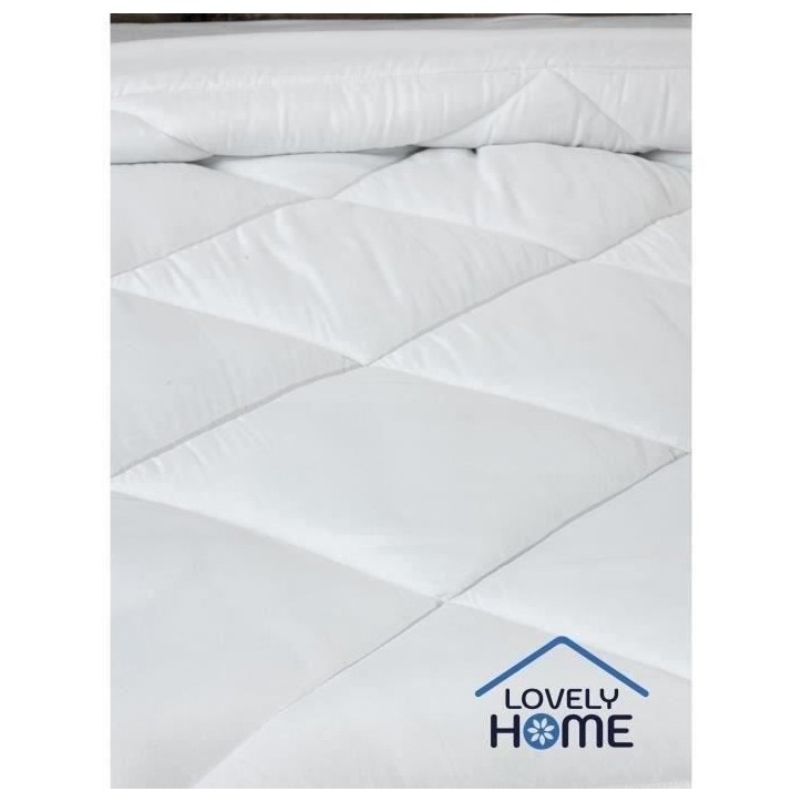 Couette tempérée 350gr/m² antiacariens LOVELY HOME - 220 x 240 cm - Blanc Couette tempérée 350gr/m² antiacariens LOVELY HOME - 220 x 240 cm - Blanc