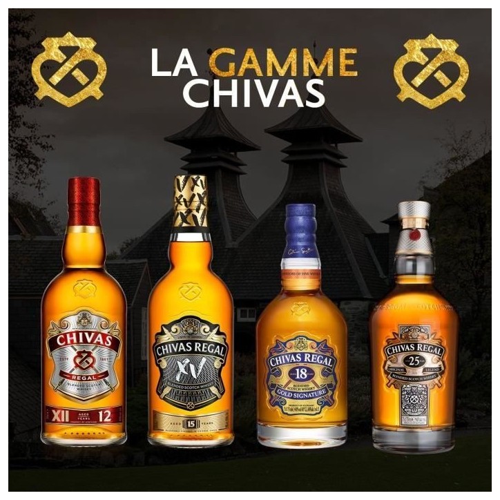 Chivas Regal - 18 ans - Whisky Ecossais - 40,0% Vol. - 70cl