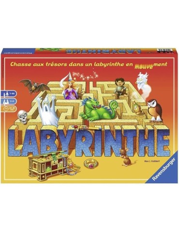 Labyrinthe - Ravensburger - Jeu de société famille - Chasse au trésor dans un labyrinthe en mouvement - Des 7 ans