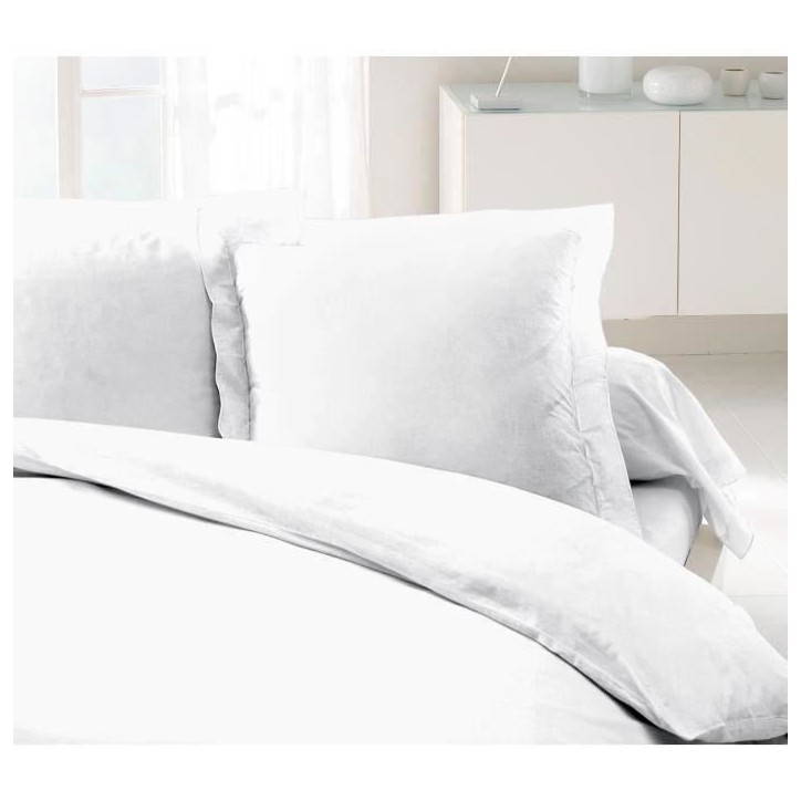 LOVELY HOME Lot de 2 Taies d'Oreillers 100% coton 63x63 cm blanc LOVELY HOME Lot de 2 Taies d'Oreillers 100% coton 63x63 cm blanc