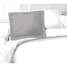 LOVELY HOME Lot de 2 Taies d'Oreillers 100% coton 50x70 cm - Gris clai