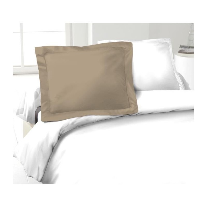 LOVELY HOME Lot de 2 Taies d'Oreillers 100% coton 50x70 cm - Beige LOVELY HOME Lot de 2 Taies d'Oreillers 100% coton 50x70 cm - Beige