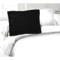 LOVELY HOME Lot de 2 Taies d'Oreillers 100% coton 50x70 cm - Noir LOVELY HOME Lot de 2 Taies d'Oreillers 100% coton 50x70 cm - Noir