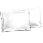 LOVELY HOME Lot de 2 Taies d'Oreillers 100% coton 50x70 cm - Blanc LOVELY HOME Lot de 2 Taies d'Oreillers 100% coton 50x70 cm - Blanc