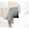 LOVELY HOME Lot de 2 Taies de Traversin 100% coton 85x185 cm gris clai