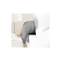 LOVELY HOME Lot de 2 Taies de Traversin 100% coton 85x185 cm gris clair
