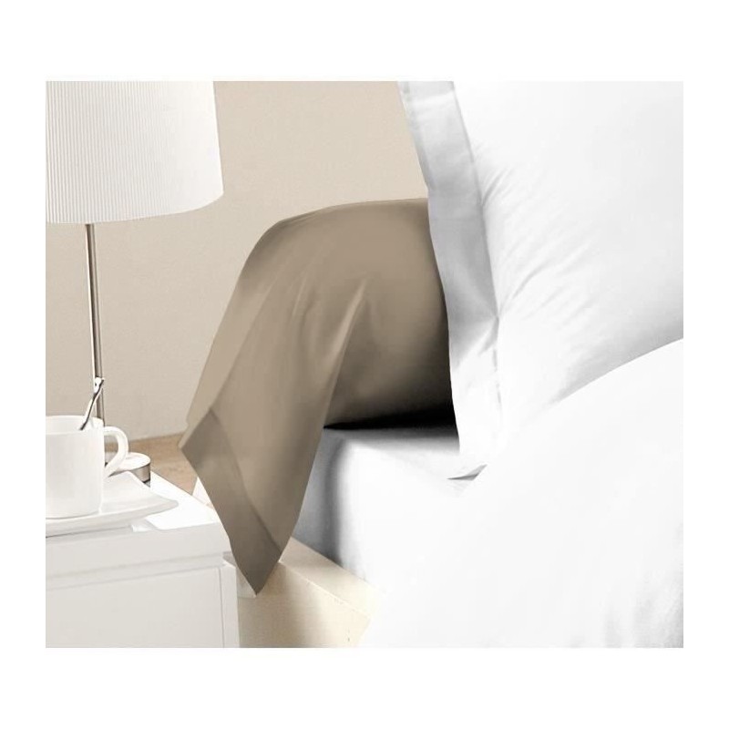 LOVELY HOME Lot de 2 Taies de Traversin 100% coton 85x185 cm - Beige LOVELY HOME Lot de 2 Taies de Traversin 100% coton 85x185 cm - Beige