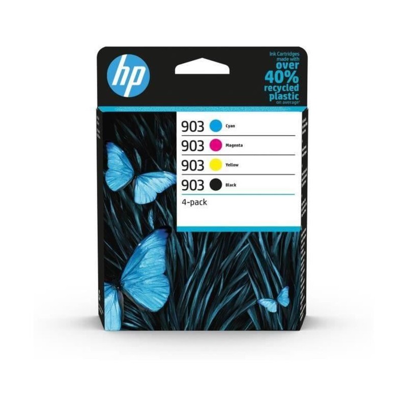 HP 903 Pack de 4 cartouches d'encre noire, cyan, jaune et magenta auth HP 903 Pack de 4 cartouches d'encre noire, cyan, jaune et magenta auth