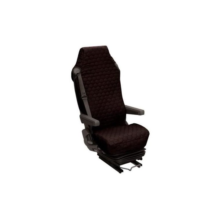 Housse Universelle pour Siege Camion Coton Matelassé Noir Housse Universelle pour Siege Camion Coton Matelassé Noir