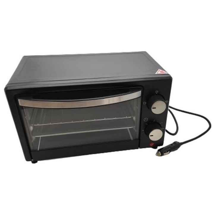 Four électrique - HTC Equipement - 24V 300W 9L - 2 résistances chauffantes - Sélecteur 3 modes de cuisson Four électrique - HTC Equipement - 24V 300W 9L - 2 résistances chauffantes - Sélecteur 3 modes de cuisson