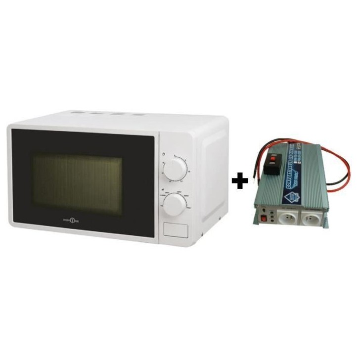 Pack Convertisseur de Tension 12/220V 1200W avec Télécommande - Micro-onde Hign One 220V 20L 700W Pack Convertisseur de Tension 12/220V 1200W avec Télécommande - Micro-onde Hign One 220V 20L 700W