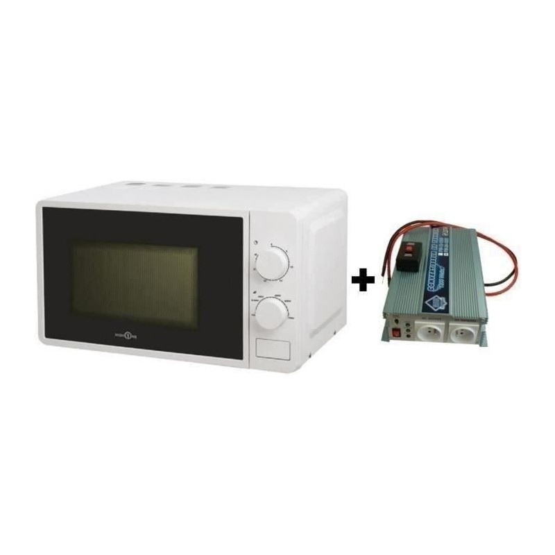 Pack Convertisseur de Tension 24/220V 1200W avec Télécommande - Micr Pack Convertisseur de Tension 24/220V 1200W avec Télécommande - Micr