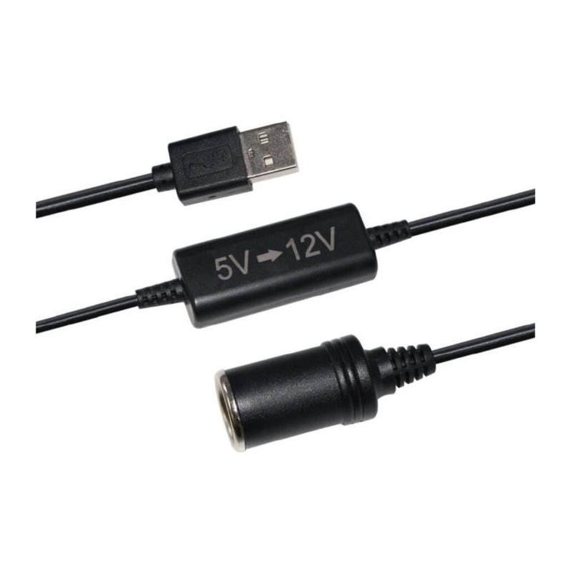 Convertisseur prise allume-cigare USB 5V vers 12V - HTC EQUIPEMENT - 1 Convertisseur prise allume-cigare USB 5V vers 12V - HTC EQUIPEMENT - 1