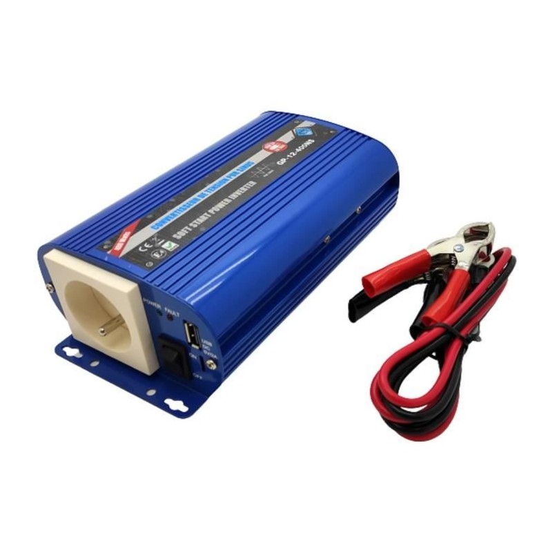 HTC EQUIPEMENT - Convertisseur de tension 12/220V 400W pure sinus HTC EQUIPEMENT - Convertisseur de tension 12/220V 400W pure sinus