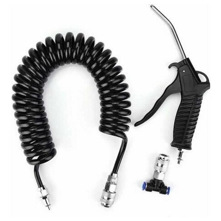 Pistolet soufflette - HTC EQUIPEMENT - Air professionnel - Tuyau 5 M - 13 KG/ cm2