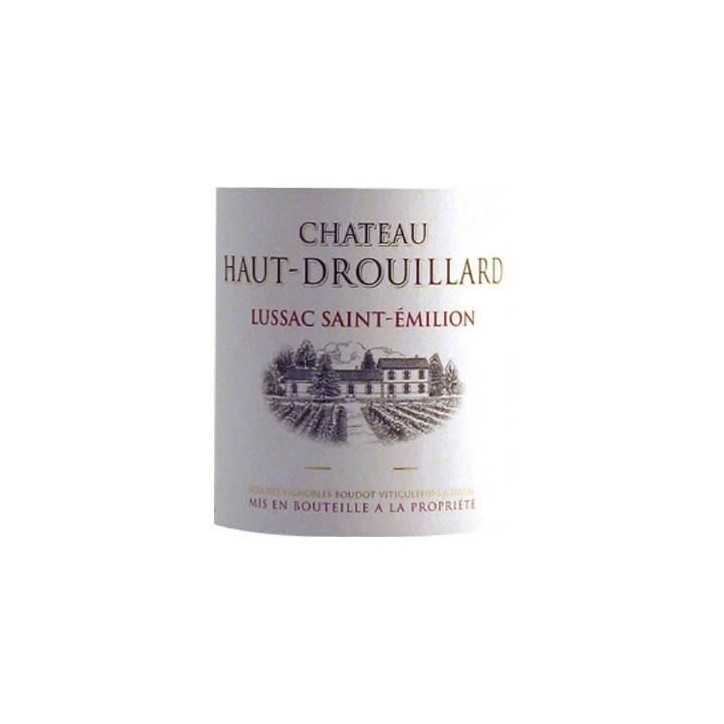 Château Haut-Drouillard 2016 Lussac Saint-Emilion - Vin rouge de Bordeaux + Caisse bois
