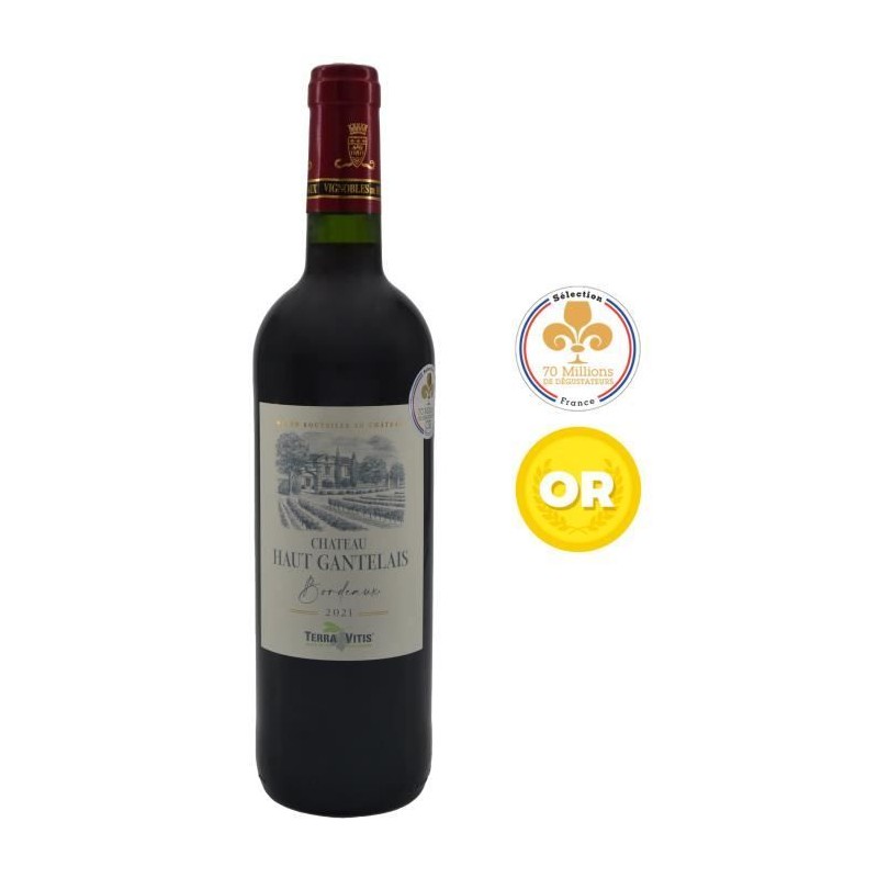 Château Haut Gantelais 2021 Bordeaux Supérieur - Vin rouge du Sud-Ou Château Haut Gantelais 2021 Bordeaux Supérieur - Vin rouge du Sud-Ou