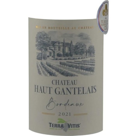 Château Haut Gantelais 2021 Bordeaux Supérieur - Vin rouge du Sud-Ouest