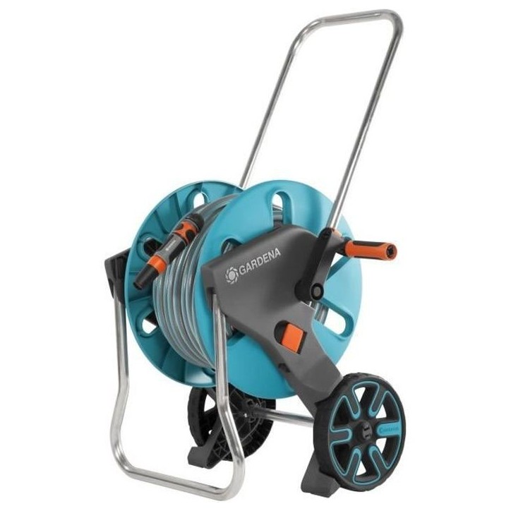 Dévidoir CleverRoll GARDENA taille M avec kit tuyau 25m - Adapté pour petit jardin - Garantie 5 ans Dévidoir CleverRoll GARDENA taille M avec kit tuyau 25m - Adapté pour petit jardin - Garantie 5 ans