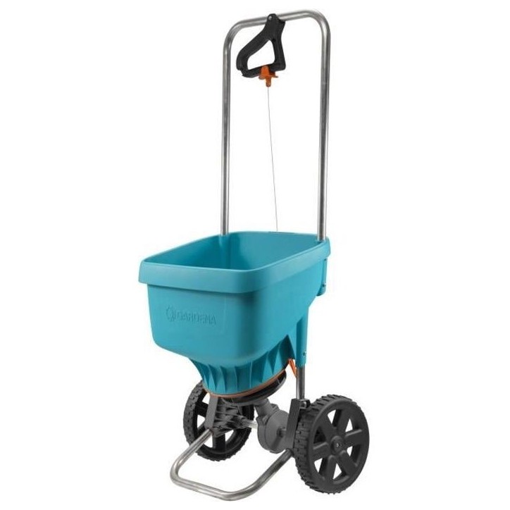 GARDENA Epandeur a engrais XL sur roues – Capacité 18L – Surface 800m² max – Largeur d'épandage 6m – Protection corro GARDENA Epandeur a engrais XL sur roues – Capacité 18L – Surface 800m² max – Largeur d'épandage 6m – Protection corro