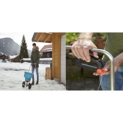 GARDENA Epandeur a engrais XL sur roues – Capacité 18L – Surface