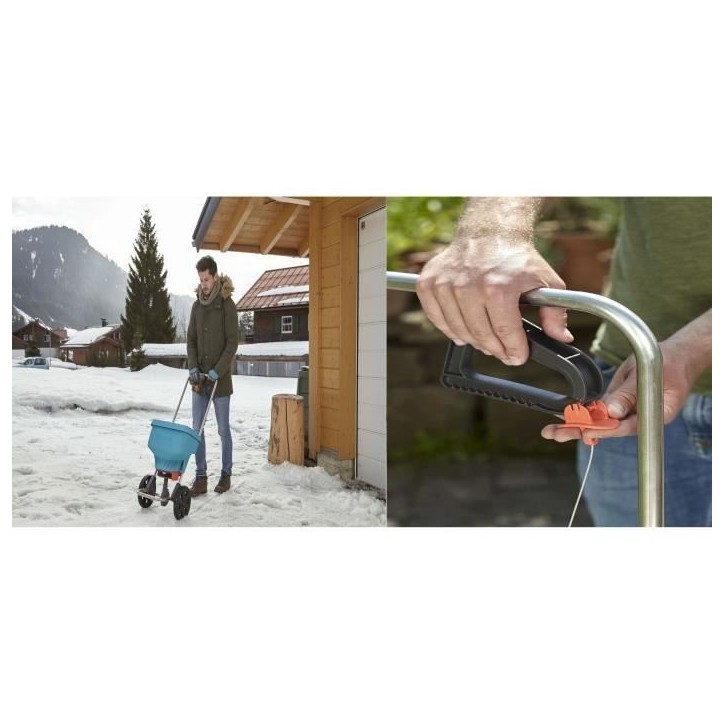 GARDENA Epandeur a engrais XL sur roues – Capacité 18L – Surface 800m² max – Largeur d'épandage 6m – Protection corro GARDENA Epandeur a engrais XL sur roues – Capacité 18L – Surface 800m² max – Largeur d'épandage 6m – Protection corro