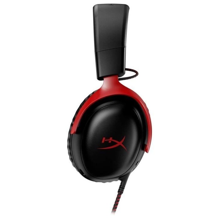 Casque Gamer Filaire - HyperX Cloud III - pour PC & console - Noir/Rouge Casque Gamer Filaire - HyperX Cloud III - pour PC & console - Noir/Rouge