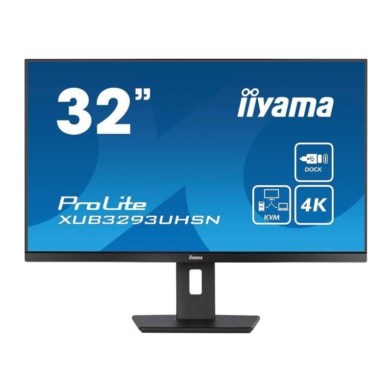 Ecran PC - IIYAMA - 32'' - UHD - 60Hz - Dalle IPS - 4ms - Ajustable en Ecran PC - IIYAMA - 32'' - UHD - 60Hz - Dalle IPS - 4ms - Ajustable en