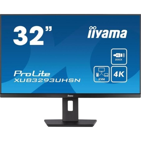 Ecran PC - IIYAMA - 32'' - UHD - 60Hz - Dalle IPS - 4ms - Ajustable en